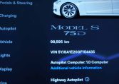 2016 TESLA MODEL S 75D